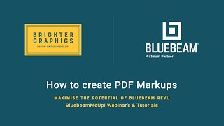 how to create pdf markups in bluebeam revu by brighter graphics