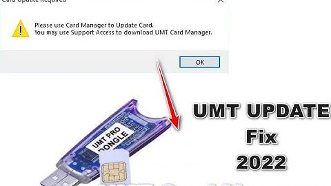 UMT Card Manager Update 2022 || UMT Dongle Update Card Fix 100%