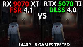 RX 9070 XT VS RTX 5070 TI | 1440P - 8 GAMES - DLSS/FSR Q