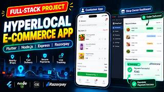 Build a Local E-Commerce App in Flutter & Node.js | Hyperlocal Marketplace Project (Razorpay)