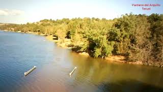 Pantano del Arquillo TERUEL a vista de dron