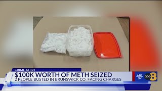 Brunswick County officials find $100,000 worth of meth in SUV following high-speed chase