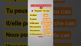 Le verbe Pouvoir/to Can au présent lindicatif ??. shortvideo learnfrench frenchlanguage french