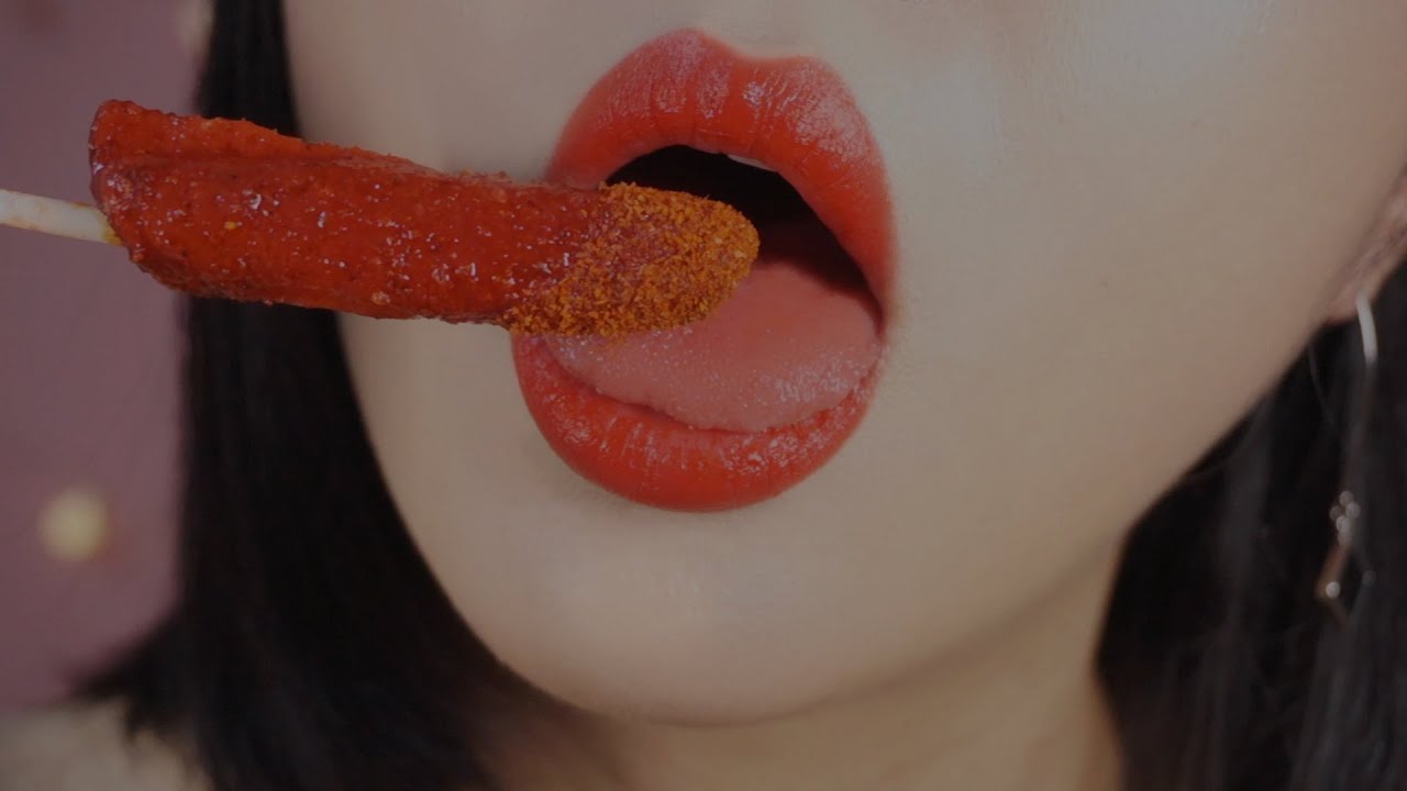 ASMR HOT🔥Takis Lollipop Eating Sounds