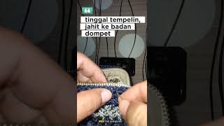 cover rajut sederhana untuk dompet yang sudah mengelupas