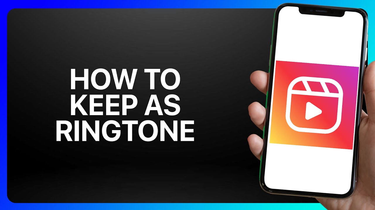 How To Keep Instagram Reels As Ringtone Tutorial