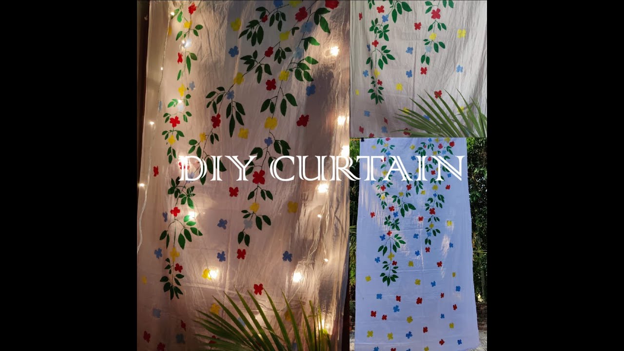 How To Make Back Tab Curtain At Home DIY Door Curtain Ideas DIy Back
