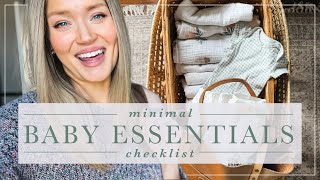 20 Things You ACTUALLY Need for a Newborn Baby + Postpartum Care | Minimal Baby Essentials Checklist screenshot 4