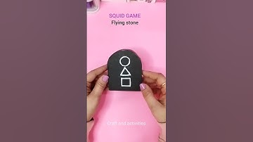 How To Make Squid Game Flying Stone | Flying Stone DIY | Squid Game