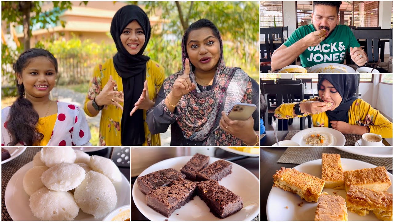 Kidilan Breakfast With variety Cakes 😋 | Grand Ayur Island | Suhana | Basheer Bashi | Mashura