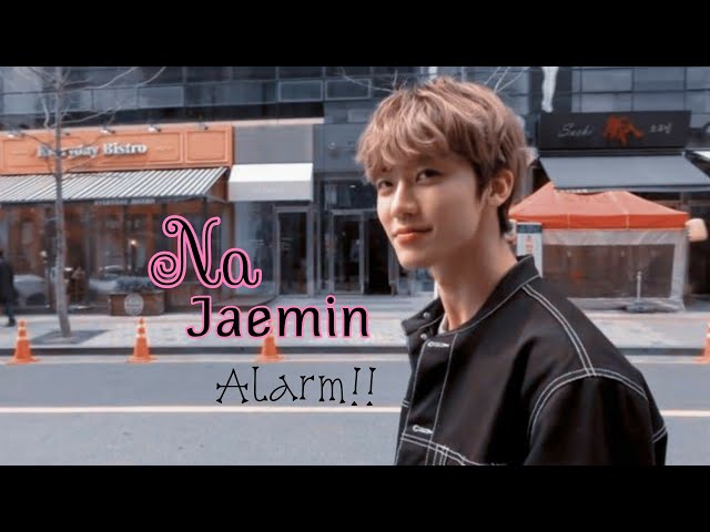 Jaemin Alarm 💚 class=