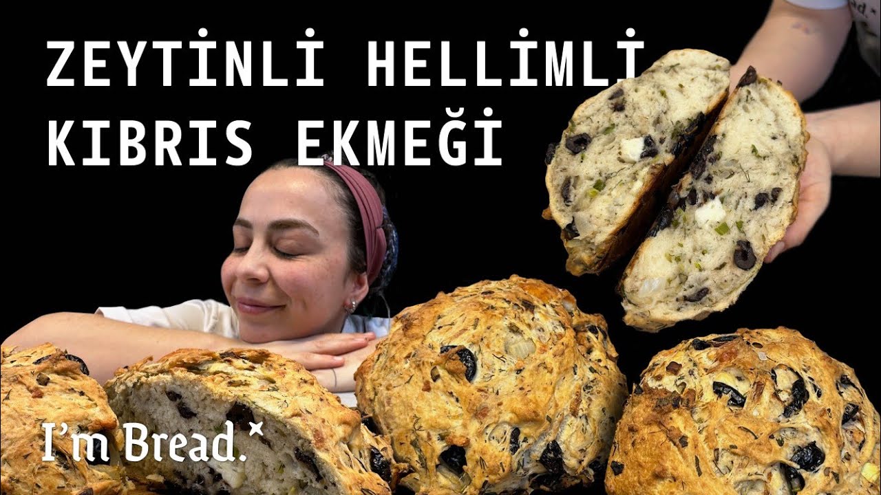 Kıbrıs'ın Meşhur Hellimli Zeytinli Bulla Ekmeği | Çok Pratik ve Lezzetli Bir Tarif