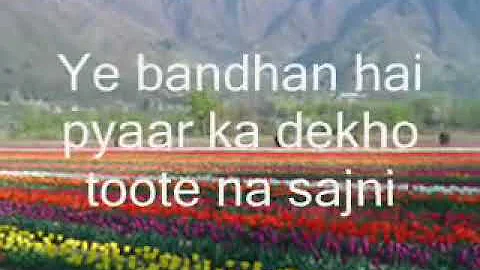 Yeh Haseen Vadiyan Roja Karaoke with lyrics