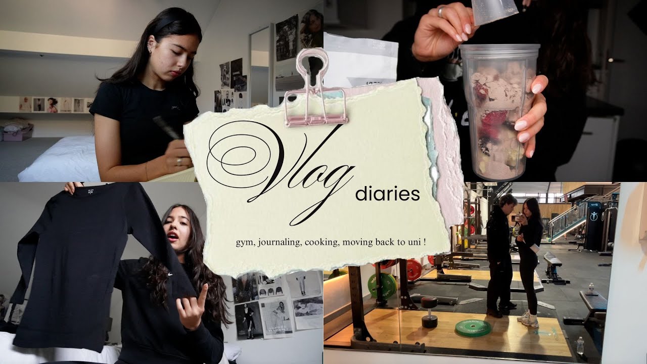 vlog diaries, learning good habits! | moving back to uni