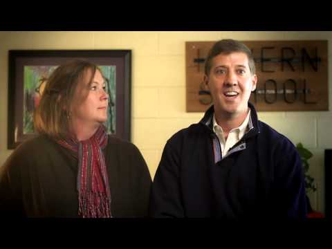 Parents Lori and Scott V. discuss Havern School