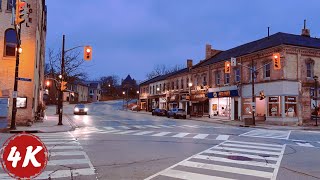 Early Morning Walk in Paris, Ontario 🇨🇦 | 4K 60fps | ASMR