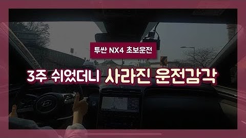 3주만에 다시 시작하는 초보운전 (투싼 nx4, 초보운전 브이로그)