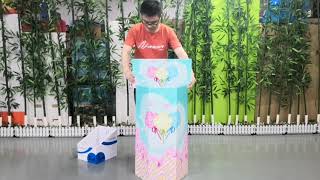 1 second asemble dump bin display