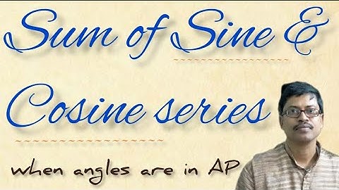 Sum of Sine series when angles are in AP