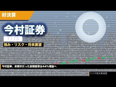 今村証券(7175) 決算速報｜業績分析・強み・リスク・将来展望
