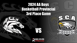 Lac du Bonnet Chargers vs SCA Eagles PART 2 - AA Varsity Basketball Provincials 2024, Russell, MB