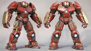 HULK BUSTER - Advance Hard Surface Texturing in Maya with Substance Painter and LookDevX - Tutorial