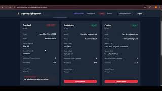 Information Sports Scheduler | Full-Stack Sports Session Management System | Node.js, Express.js & PostgreSQL News