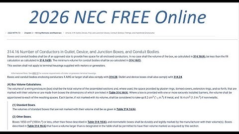 How to View the NEC Online for Free!