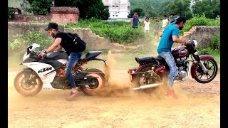 KTM RC 390 VS BULLET 350 TOCHAN TEST  || TUG OF WARS ||