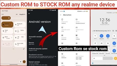 How to Roll Back Custom ROM to STOCK ROM | Custom ROM to realme UI | Stock rom install | CX HINDI.