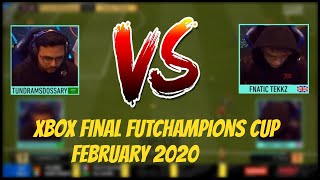 Tundra Msdossary vs Fnatic Tekkz XBOX Final FIFA 20 ELEAGUE FutChampions  Cup IV February 2020