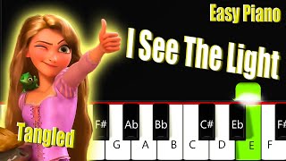 Learn How To Play 'I See The Light' On Piano (Tangled Movie) | Easy Piano Tutorial