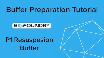 Miniprep Buffer Mixing Tutorial (1/6) - Resuspension P1 Buffer
