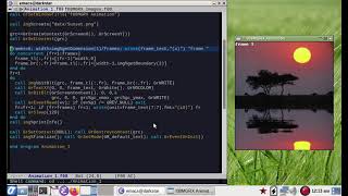 Short animation program written Fortran. screenshot 3