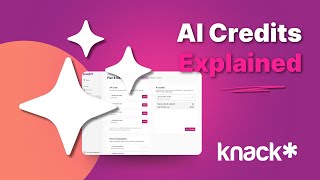 How to Track and Manage Your AI Credits in Knack