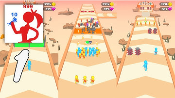 Stickman Battle 3D Gameplay Walkthrough Part 1 - Level 1 ~ 13 (Android, IOS)