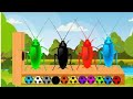 تعليم الالوان للاطفال أغنية باللغة الإنجليزية مع الحمار و الكرات الملونة Color Song 