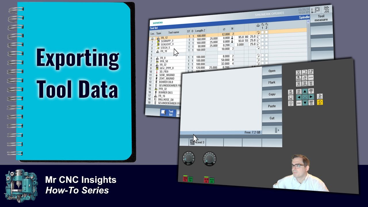 Creating and Reading in Tool Setup Data on SINUMERIK Controls