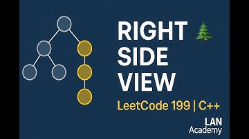 Right Side View of a Binary Tree | LeetCode 199 in C++ (Visual DFS Logic)