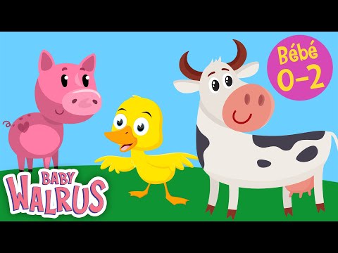 Apprendre tôt en s'amusant #4 | Les animaux de la ferme et leurs sons | Série éducative