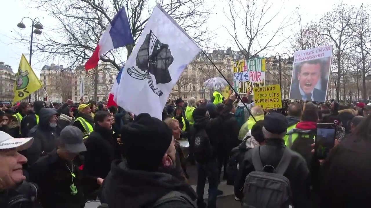 ⁣Manifestation des Gilets jaunes #7 janvier