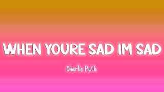 When Youre Sad Im Sad - Charlie Puth [Lyrics/Vietsub]