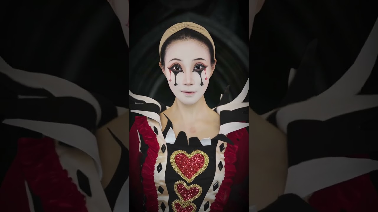 《愛麗絲夢遊仙境》，紅皇後#makeup #makeupartist #美妝教學 #搞笑 #shorts