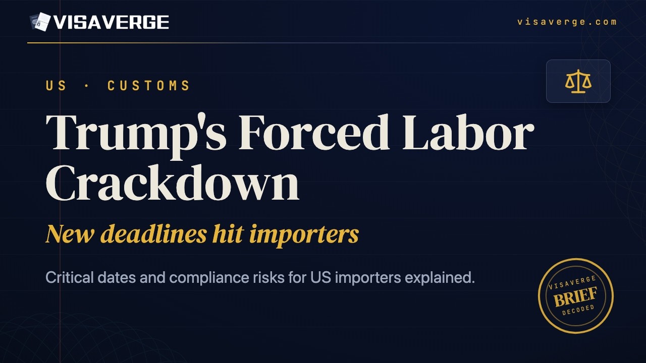Trump Orders Customs Crackdown to Hold Importers Accountable for Forced Labor