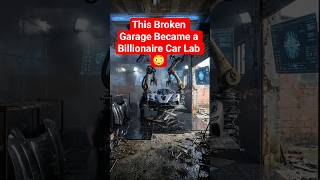 This Broken Garage Became a Billionaire Car Lab 😳 #shorts #trend