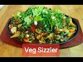 Veg sizzler recipe  veg sizzler in soy sauce  indian style veg sizzler  diet food
