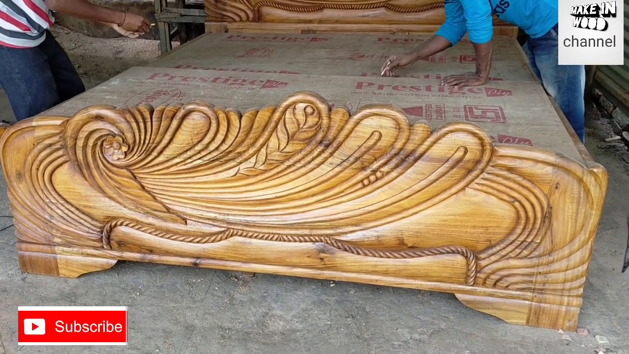 Wooden bed design,wooden bed,wood carving,bed catalogue,make in ...