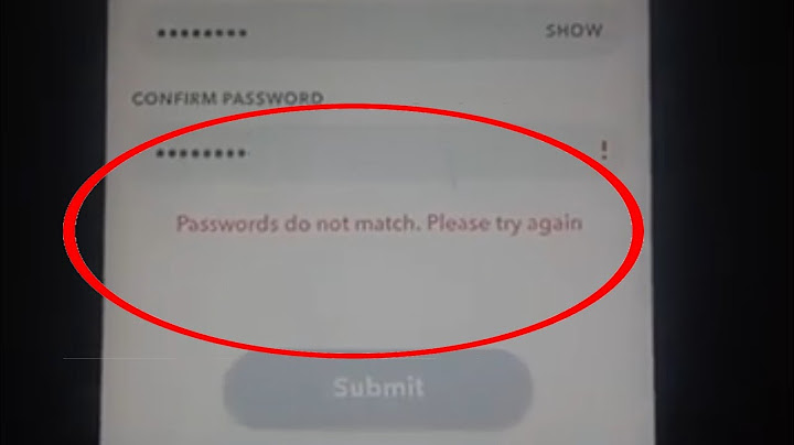 Password does not match là gì năm 2024