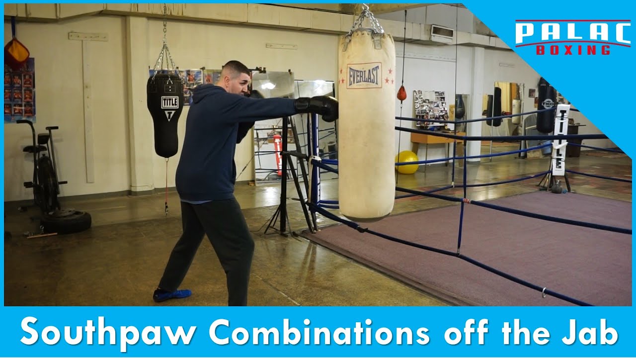 Комбинации ударов левши после джеба