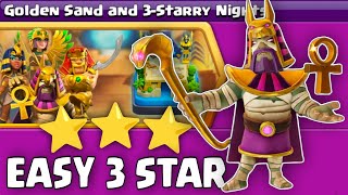 Easily Get 3 Star Golden Sand and 3-Starry Nights Challenge || Clash Of Clans || 2024